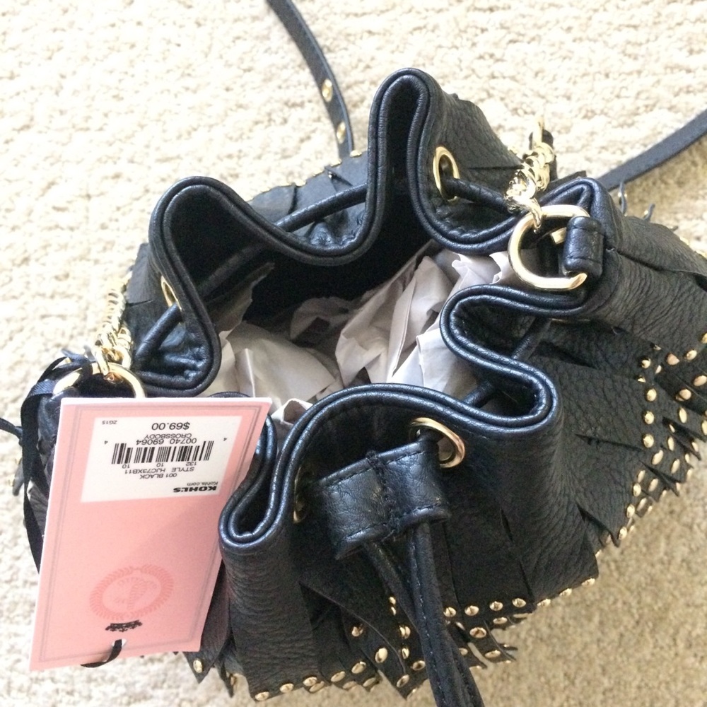 Juicy Couture bucket bag studs fringes - Picture 4 of 8